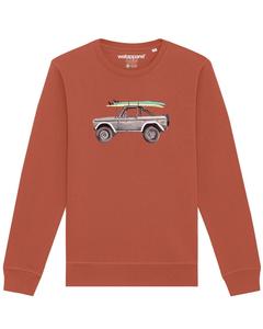 Свитер Watapparel Sweatshirt Surf Pickup, цвет auburn/light brown