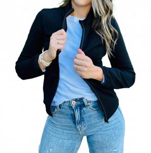 Куртка Julien с молнией на всю длину в черном цвете 7Diamonds