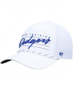 Мужская белая кепка Los Angeles Dodgers Downburst Hitch Snapback '47 Brand