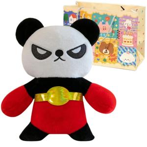 Китайская модная плюшевая игрушка панда-боксер практичная кукла высота 25cm/38cm/50cm/80cm Small bubble
