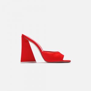 Туфли The Attico for Kith Devon Mule 115mm, цвет Cinnabar