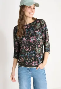 Топ с длинными рукавами gemustertes Cecil, Grün