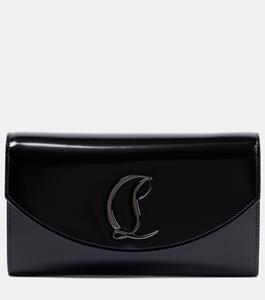 Кожаный кошелек Loubi54 на цепочке Christian Louboutin, черный