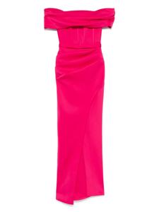 AAVVA вечернее платье с открытыми плечами, розовый