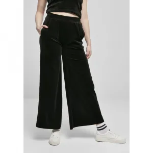 Брюки Urban Classics High Waist Straight Velvet, черный