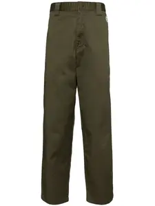 Брюки с нашивкой-логотипом AAPE BY *A BATHING APE, зеленый