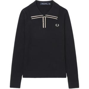 Рифленый топный поло свитер FRED PERRY, синий