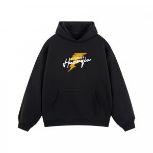 Толстовка Unisex Hooded Thickened Heavyweight HUANQIU, черный (fleece-lined)