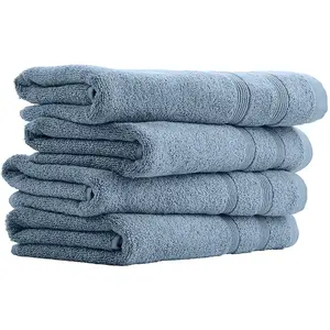 Раскрыто компанией SCHIESSER Полотенца Brooklyn с ненавязчивой каймой в стиле чередующихся рельефов Made in Green Uncover By Schiesser, голубой