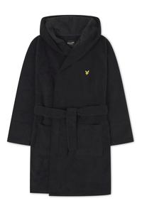 Халат с пряжкой для мальчика Lyle & Scott, черный