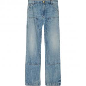 Джинсы с утилитарными карманами VERSACE, синий