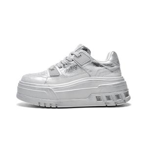 CHERYKALLY Женские низкие скейтерские кроссовки Dazzling Moon Silver, цвет Dazzling Moon Silver