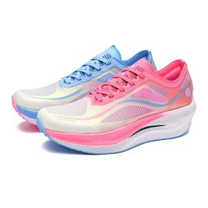 Кроссовки унисекс с низким верхом розовые + синие Oaou