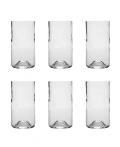 Винтажный стакан для воды 16 унций — набор из 6 штук Fortessa, clear