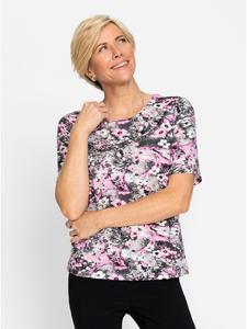 Рубашка с круглым вырезом в серо-розовом цвете WITT WEIDEN