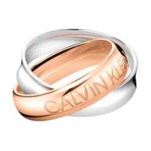 Женские кольца из нержавеющей стали серебро/розовое золото Calvin Klein, серебряный/розовое золото