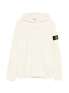 Худи на молнии Stone Island, бежевый