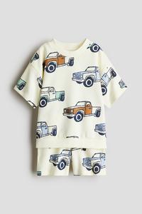 Комплект из 2-х свитшотов с принтом H&M, мультиколор