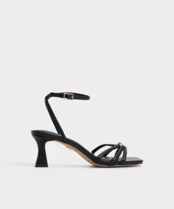 Женские кожаные босоножки на квадратном каблуке Aldo, черный