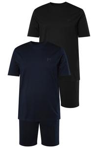 Короткая пижама Men Plus, черный