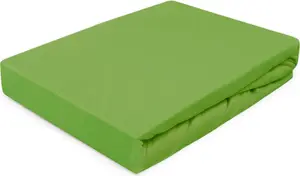 Простыня на резинке, трикотаж 140х200 зеленая Darymex