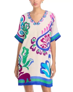 Мини-Платье-Футляр Тейт Johnny Was, мультиколор