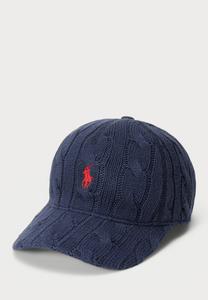 Бейсболка Polo Ralph Lauren CABLE KNIT COTTON BALL CAP, Navy/Dark Blue