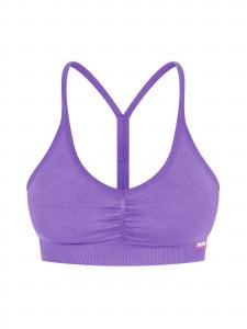 Smilodox Спортивный топ-бралетт 'Batik Scrunch' в фиолетовом цвете