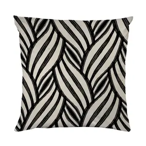 Декоративная подушка queence Плетеный узор. Чехол для подушки с двухсторонней печатью, подушка 40x40 см, включая молнию Queence, Bedruckt