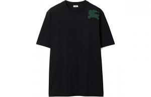 Футболка Equestrian Knight из хлопка Burberry, черная