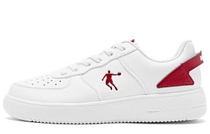 Кроссовки QIAODAN Skateboarding Shoes Men Low-top  White Iron Red, красный