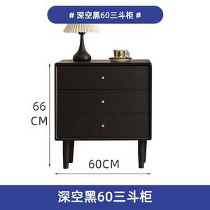 Yu Senyi Комод для спальни из массива дерева, 5 ящиков, черный, с латунными ручками, полностью собран