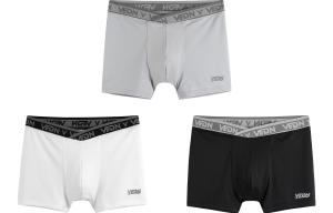 Трусы мужские 3 шт VEIDOORN, 3 шт (Серый+Белый+Чёрный)
