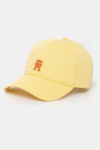 Хлопковая кепка с козырьком Tommy Hilfiger, желтый