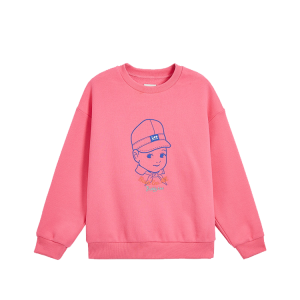 Детский свитшот с круглым вырезом Moderate Lee, watermelon розовый