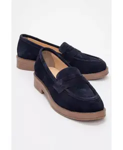 Балетки Bree Platform Penny Leather Loafer (женские) Forever & Always Shoes, синий