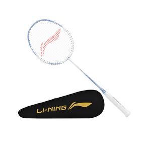LINING Thunder Series 9 углеродно-алюминиевая бадминтонная ракетка для атакующей игры жесткая головка продвинутый уровень унисекс 3U/G5 белый синий