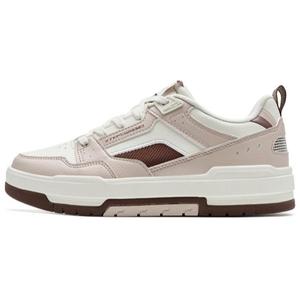 XTEP Теплые, нескользящие и износостойкие низкие кроссовки для скейтбординга, женские, розовые, белые