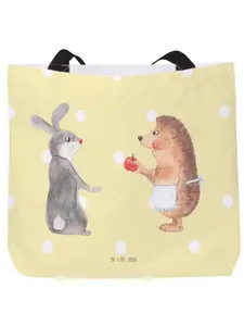 Шоппер Mr. & Mrs. Panda, желтый пастельный