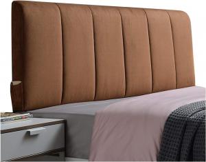 Подушка для чтения LIANGJUN для двуспальной кровати, мягкая, декоративная, из сверхтонкого волокна, съемный, моющийся чехол для кровати без изголовья, 8 цветов (цвет: коричневый, размер: 160х60х10 см) CHIAPERINI, Brown