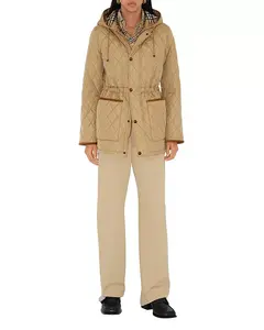 Стеганая нейлоновая парка Burberry, бежевый
