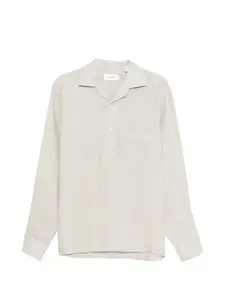 Футболка на пуговицах с карманом Lardini, бежевый