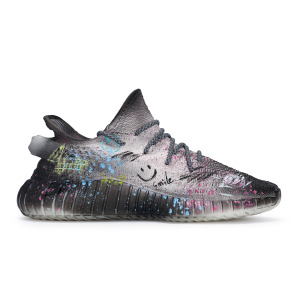 Кроссовки adidas originals Yeezy Boost 350 V2 Lifestyle Shoes Unisex Low-top Pink/blue, белый/черный/желтый/розовый/синий