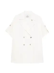 Двубортное пальто Herno, белый