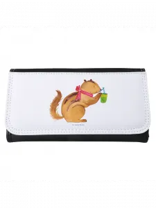 Портмоне Mr & Mrs Panda Damen Eichhörnchen Smoothie ohne S, белый