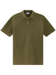 Рубашка поло с вышитым логотипом WOOLRICH, зеленый