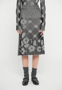 Юбка Paolina Russo ILLUSION LONG SKIRT, Black/White/Black