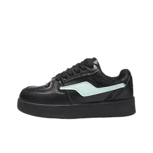 JimiXiong Низкие скейтерские кроссовки унисекс черные, цвет Black