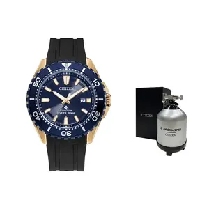 CITIZEN Часы Airborne Eagle Series Solar Quartz Movement Rubber PU Strap Watch Unisex Blue Dial