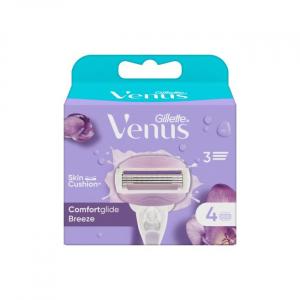 Бритвенные головки Venus Breeze Gillette, количество 4 шт.